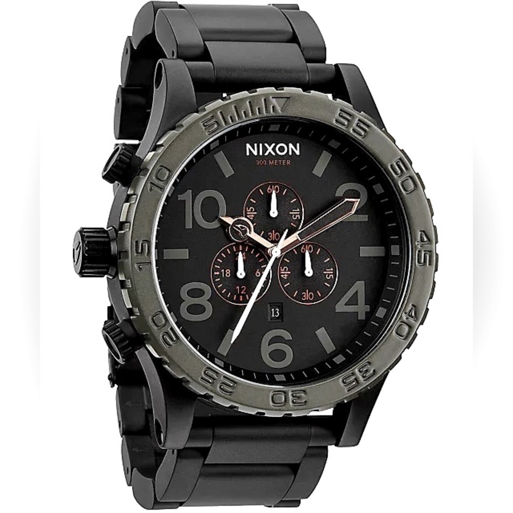 NIXON 51-30 CHRONO WATCH - MATTE BLACK/INDUSTRIAL GREEN
51MM